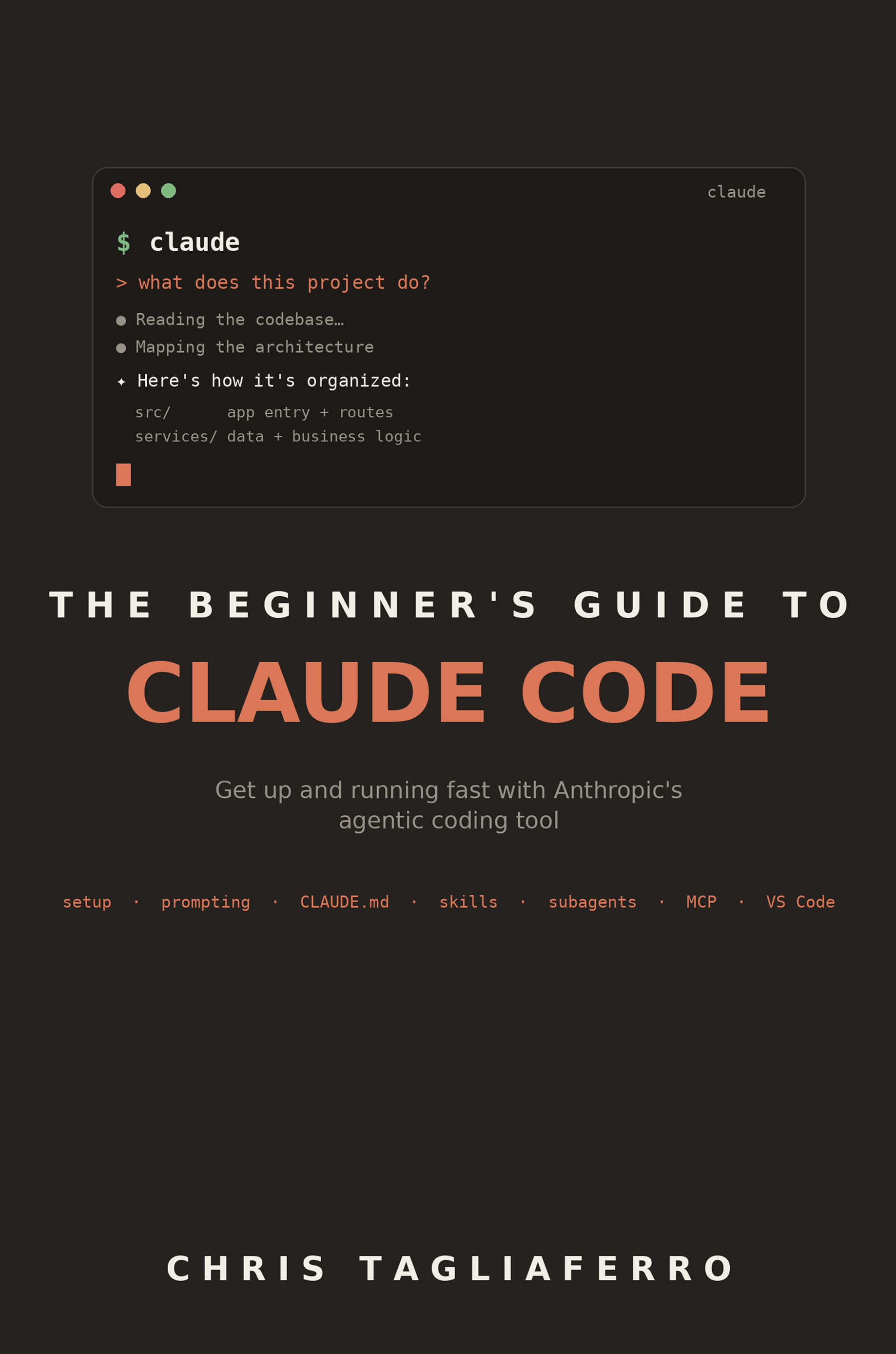 The Beginner's Guide to Claude Code — book cover